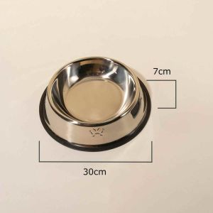 Bát chén ăn inox chống lật cho thú cưng - bát ăn không gỉ cho chó mèo - BAUHO