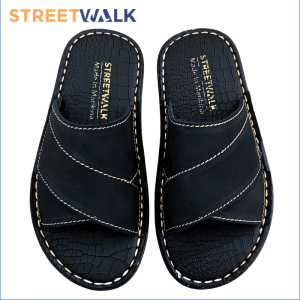 Streetwalk Footwear BIG SIZE Marikina Made Black Brown Leather Sandals for Men Leather Slippers Balat na Tsinelas Panlalaki Marikina Made Leather Slippers for Boys Indoor Outdoor Balat na Tsinelas Panlalaki (Item code: MDS-03)