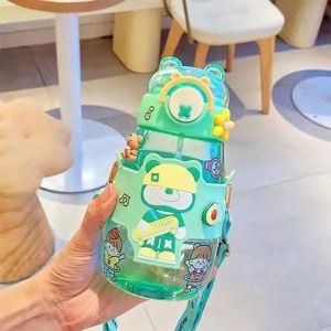 Botol Minum Anak Tali Panjang Motif Lucu Dan Unik 600ml Model Boneka Bear