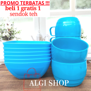 GRATIS SENDOK 12PCS ISI MANGKUK KOTAK SAYUR 16CM CAMPUR 6GELAS 380ML PLSTC SNI TEBAL TERLARIS