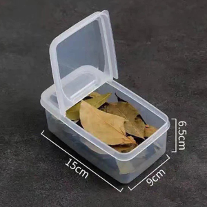 กล่องเก็บอาหาร เครื่องเทศ แบบสุญญากาศ ทรงสี่เหลี่ยม สีโปร่งใส
