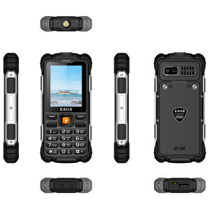 EAOR IP68 Rugged Phone Outdoor Water/Dust-proof Feature Phone 3000mAh Battery Reverse Charging Dual SIM Card 2G Keypad Phone Mobile Phone with Torch Light