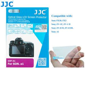 JJC Tempered Glass LCD Screen Protector for Sony ZV-1 II FX3 FX30 ZV-1F ZV-E10 zve10 ZV-E10L A1 a1 Camera Anti-scratch HD Clear Bubble-Free Tempered Glass Screen Shield