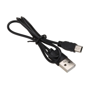 200mm Portable Black USB 2.0 Short Male to Mini 5 Pins Data Cable Cord Adapter