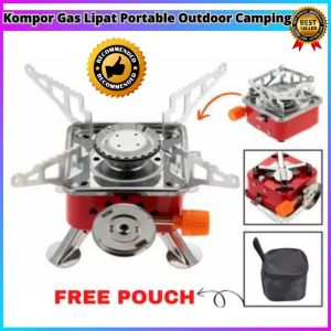 COD KOVAB Kompor Gas Lipat Portable Outdoor Camping Stove - K-202 / kompor gas portable lipat mini outdoor praktis multiguna camping berkemah masak di gunung bahan kokoh awet menggunakan gas terlaris terbaik rekomended terbaik paling tren top terbagus