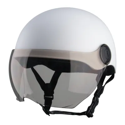 Mũ Asia A18B nửa đầu có kính màu đen nhám – Chính hãng gọn nhẹ đủ size L và XL- Genz Helmet