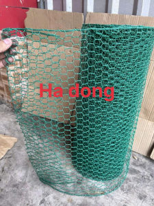 ( Khổ cao 50cm x dài 1m ) Lưới sắt mắt cáo màu Xanh Ô lục giác chất lượng làm chuồng nuôi gà vịt thú cưng
