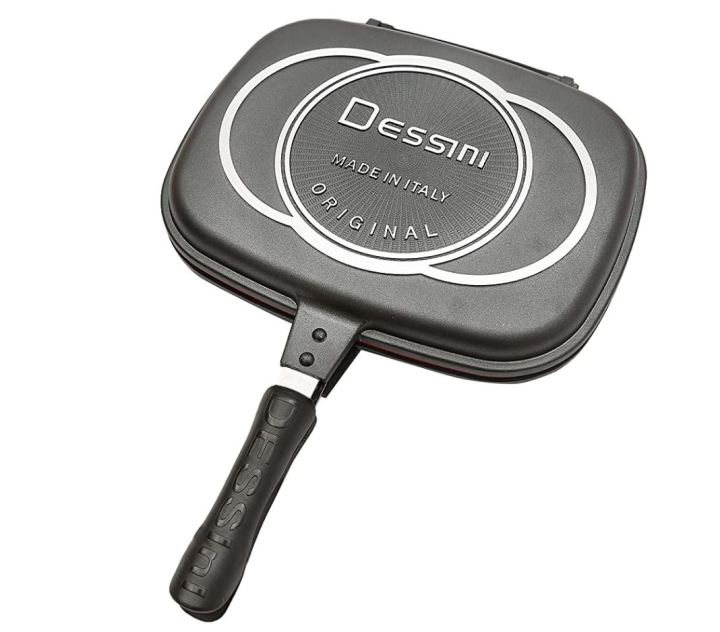 Grill Pan Dessini Double Grill Pan 32cm Keimav Non-Stick Cookware