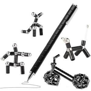AQBCM Creative ic Metal Polar Pen Colorful Multifunctional Fidget Touch Pen Upgraded Deformable Decompression Toy Office