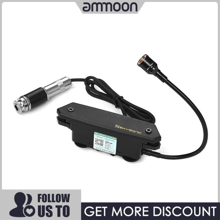 ammoon]SKYSONIC T-902 กีต้าร์โปร่ง Active Soundhole Pickup