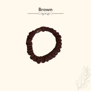 Thin Scrunchie Hair Tie Women Fashion Earth Color Hairband