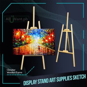 All U Want - 1.5m Wooden Stand Display Holder for Exhibits & Artworks