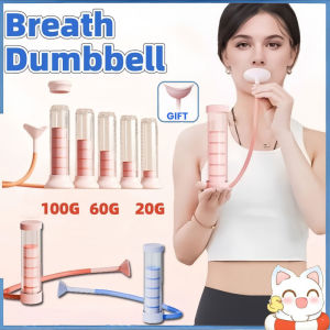Breath Dumbbell Abdominal Breathing Trainer Device Lung Trainer Jawline Exercise for Men Women Kids