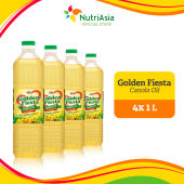UFC Golden Fiesta Canola Oil 1 L Bundle of 4: Versatile Cooking Oil for Healthy Meals