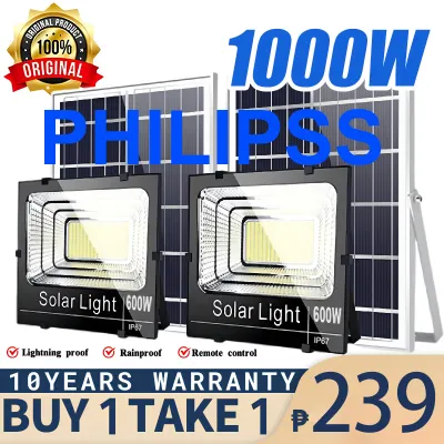 Solar Lights Outdoor Lighting With Solar Panel 10000W LED Light Waterproof Flood Light Street Light With Remote Support COD
