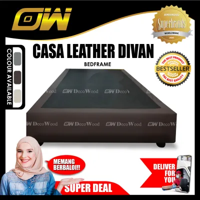 Danish Divan Base 6 Inch Box Only / Leather Divan / Solid Divan Bed / Bedframe Katil / Hotel Bed / Katil Bed Frame