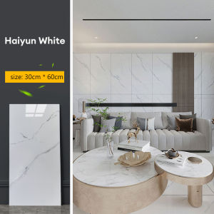 HGV (Ready Stock) Self Adhesive 3D Marble Wallpaper Stickers Size 30×60cm Kitchen Bathroom Waterproof Oil Resistant Heat Wall Stickers Home Living Room Bedroom Granite Background Wall Stickers Table Sticker Room Decorate Wallpaper