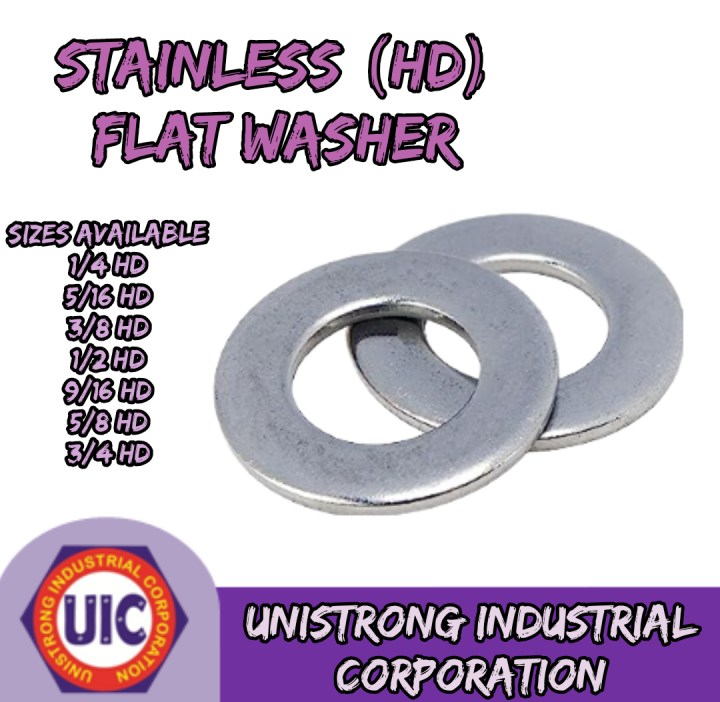 STAINLESS FLAT WASHER (HEAVY DUTY) | Lazada PH