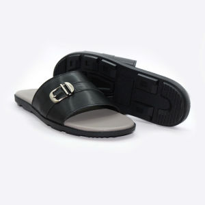 Dép cho nam quai ngang phối màudép nam YVYSHOEdép đế cứng cao su đúc chống trơn trượt full size