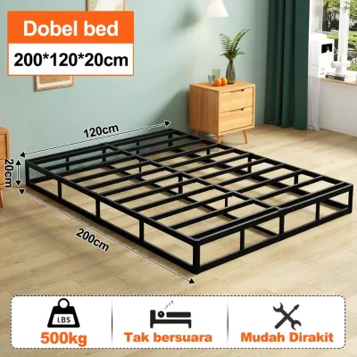 【COD】 Kasur Springbed Spons Busa Bonnell Spring Tebal 25cm Matras Anti Lembab Tungau Dukung Tulang Belakang Mudah Bawa