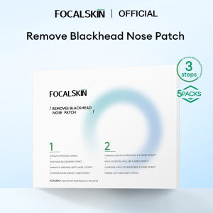 FOCALSKIN 3 Step Removes Blackhead Nose Patch Masker Komedo Stiker Jerawat Anti Acne Pencabut Komedo Shrink Pore and Soothing Skincare