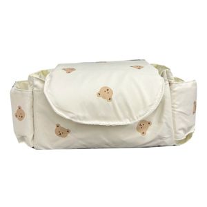 EASY WEARHOUSE Cartoon Bear Multipurpose Baby Stroller Bag Organizer Bottle Cup Holder Storage Bag Mummy Bag