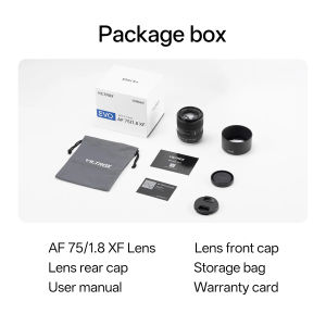 Viltrox AF 75mm F1.8 EVO APS-C Lens (Fujifilm X / Nikon Z / Sony E Mount) (75 F/1.8)