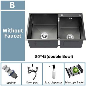 🏆JARD Honeycomb NANO SUS304 Stainless Steel Flying Rain Waterfall Multifunction Kitchen Sink Workstation Sink Honeycomb Sink 蜂窝飞雨水槽