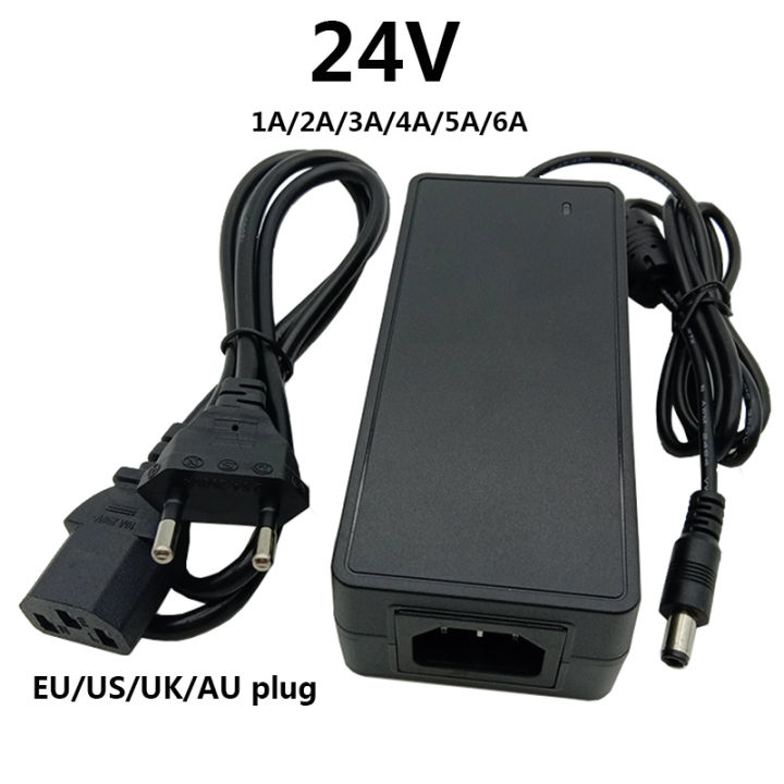 24 V Volt Power Supply AC DC Adapter 24V Adaptor Adaptador 1A 2A 3A 4A ...