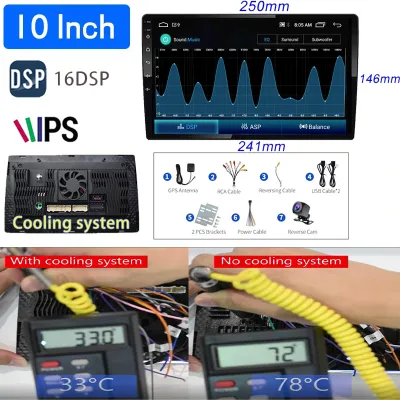 7 9 10 inci 2 + 32G / 4 + 32G Android 12 Radio Audio Mobil 2GB RAM 32GB ROM Bluetooth WiFi GPS Navigation Host Konsol Navigasi Mobil Navigasi Mobil dengan Kipas