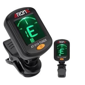 Guitar Tuner AT-01A Foldable Rotatable Clip-on Tuner High Sensitivity for Bass Ukulele Chromatic Guitar Accessories