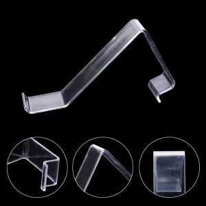 L Shaped Shoe Tray Clear Plastic Shoes Ract Stand Shelf Display Rack for Home Bedroom Dormitory Closet Storage Holder