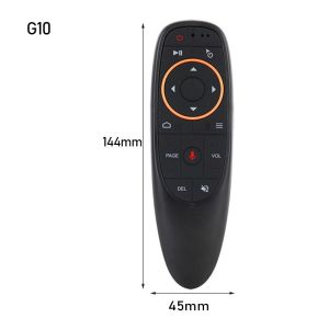 G10 Smart Voice Remote Control for Android TV PC 2.4G RF Gyroscope Wireless Air Mouse IR Learn 2.4G Voice Remote Wireless Smart Voice Control and 6 Axis Gyro Controller G10 Air Mouse for Android TV Box/PC/Smart TV Etc