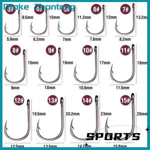 Dtake 1 Box High Carbon Steel Circle Fishing Hooks Freshwater Fishhook Hole Strong Carp Fish Tackle High Quality