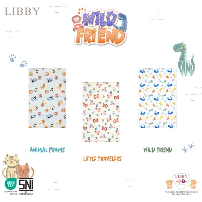 [TOMS] LIBBY / VELVET JUNIOR / KABOCHAN / FLOWER CARTS / CHIYO (3pcs) Bedong 90 cm x 110 cm | Bedong Lilit Selimut Bayi