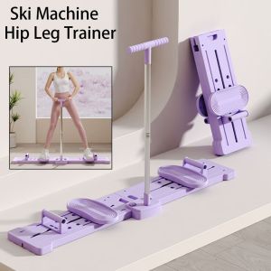 SAVVYSHELF Foldable Ski Machine Plastic Adjustable Muscle Training Device  Beautify Leg Shape Hip Leg Trainer Home Fitness