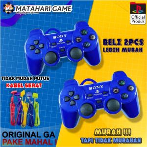 [ 2 Pcs Promo ] Stik Stick PS2 Kabel Serat Warna Biru Sony Playstation 2
