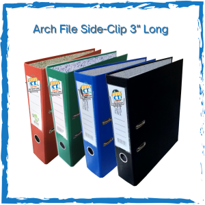 SIDE-CLIP 3 inch Lever Arch File Folder can fit F/C Long Legal paper