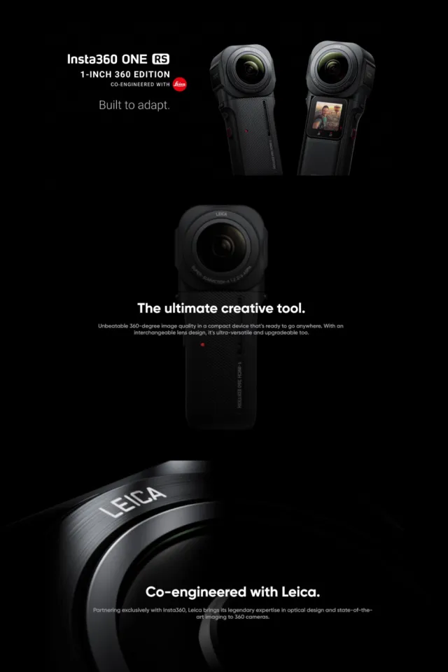 Insta360 ONE RS 1-Inch 360 Edition Camera with Invisible Selfie