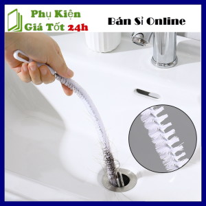 Cây Thông Công  Cọ Thông Tắc Cống CƯỚC SỢI XOẮN Ngăn Nghẹt Cống Bồn Cầu Bồn Rửa Chén Lavabo...Dài 60cm - Cây Móc Rác Tóc Đa Năng / Dây Gắp Rác - Bàn Chải Vệ Sinh Nhà Tắm