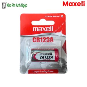 Vỉ 1 Viên Pin CR123A Maxell Lithium 3V - Hàng Chính Hãng