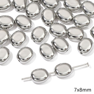 10-20ชิ้นโรเดียมชุบ CCB ลูกปัดพื้นที่หลวมสำหรับสร้อยคอ DIY สร้อยข้อมือทำเครื่องประดับต่างหู