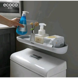 Kệ dán tường Ecoco 1923 - Giá treo tường nhà tắm nhà bếp Ecoco 1923. Giá để dầu gội nhà tắm để gia vị nhà bếp đa năng. Kèm miếng dán cường lực