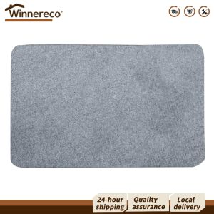 Waterproof Bath Mat 100x139cm for Hardwood Floors Non-slip Absorbent Bathroom Rug Perfect for Shower and Tub Area Durable and Easy to Clean