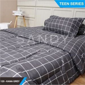 Sprei Set (120/160/180) Sandy Collection Teen Series Motif Minimalis