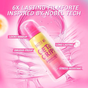 DAZZLE ME x Smileyworld Setting Spray 50ml | Prime+Set Anti-Pollution 24H Long Wear | Waterproof Sweatproof Satin Finish