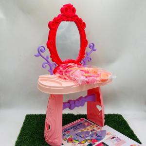 MIRACLE ONLINE SHOP Mainan Anak Perempuan Meja Rias Cermin Hairdrayer Beauty Dressing Table MakeUp