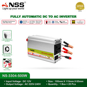 Nss solar inverter 12v to 220v DC to Ac inverter car home power inverter 12v 220v solar power inverter high conversion rated 500W/1000W/2000W