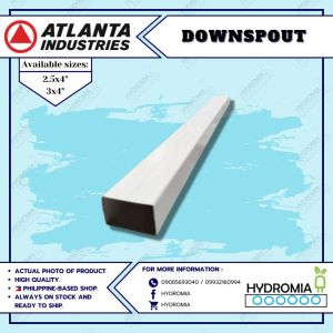PVC TUBULAR DOWNSPOUT PLAIN 2.5X4/4FT LONG