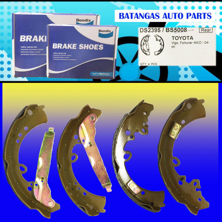 BRAKE SHOE for TOYOTA FORTUNER 20162017 BENDIX DS2395 / BS5008 Lazada PH
